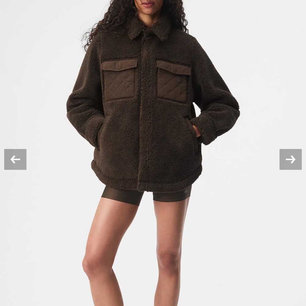 ALO Yoga Dark Brown Teddy Jacket-SOLD OUT